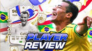 5⭐4⭐ 96 GREATS OF THE GAME ICON CAFU SBC PLAYER REVIEW  FC 24 Ultimate Team