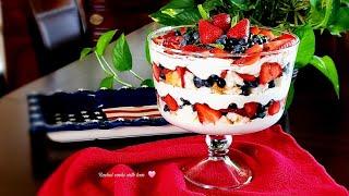 Easy as 123  Perfect 4th of July Dessert️#desserts #trifle #rachelcookswithlove