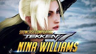 TEKKEN 7 Nina Williams Story Outfit Showcase Collection - Intro  Win Poses  Rage Art  CutScenes