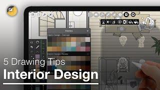 How to Draw 5 iPad Drawing Tips for Interior Design that will Change Your Life