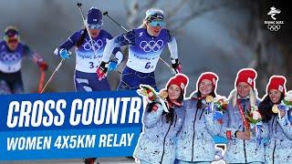 Cross-Country Skiing - Womens 4x5km Relay ClassicFree  Full Replay  #Beijing2022