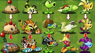 Pvz 2 Discovery - 10 Team Plants Evolution NOOB - PRO - HACKER