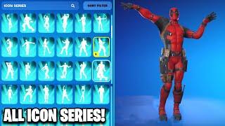 *NEW* ALL ICON SERIES DANCES & EMOTES in FORTNITE #11
