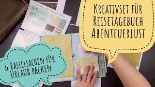 Kreativset für Reisetagebuch Abenteuerlust & Bastelsachen für Urlaub packen