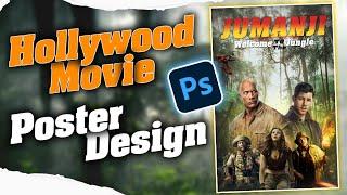 HOLLYWOOD Movie Poster Design Jumanji The  Next Level - Photoshop