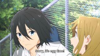 Sorry its egg time - Miyamura to Yoshikawa  Horimiya Episode 1