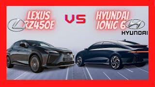 Lexus RZ 450e 2023 vs Hyundai Ionic 6 2023 Video & Specs Comparison