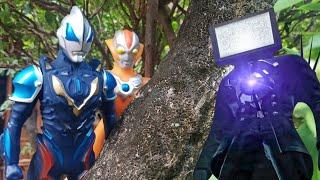 Ultrawoman Grigio & Ultraman Geed Kaget Lihat Titan TV Man Vs Skibidi Toilet Dibumi  Drama Ultraman