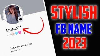 Facebook invalid name id  Facebook stylish name id without name update