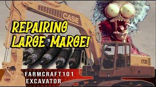 The Case of Large Marge @FarmCraft101Case 170B Excavator Problems Deutz 913 Pump & Injector Reman