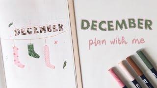 plan with me  december bullet journal set up