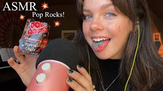 ASMR Eating POP ROCKS Crackling Mouth Sounds