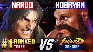 SF6 ▰ NARUO #1 Ranked Terry vs KOBAYAN Zangief ▰ High Level Gameplay