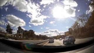 dashcam from woburn to hopkinton - October 2015