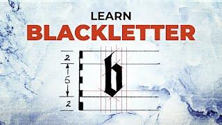EASY Gothic Calligraphy Alphabet Tutorial - Learn Blackletter