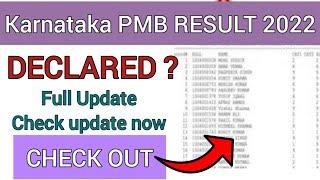 Karnataka PMB Result 2022  How To Check Karnataka PMB Result 2022