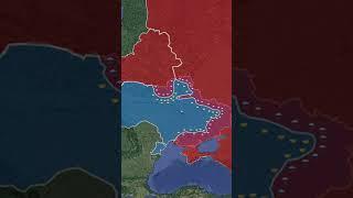 Ukraine War So Far February 2022 - February 2023 *REANIMATED* #shorts #animation #map