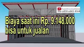 Murah aja Cuma Rp 15 juta jadi  minimarket 6 x 6 m