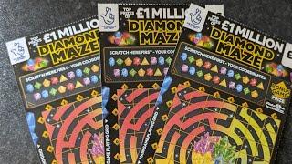 £15 Diamond Maze Allwyn Scratch Cards