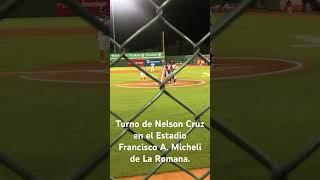 Nelson Cruz se despide de #LaRomana en el Estadio Francisco A. Micheli