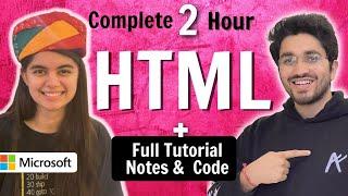 HTML Tutorial for Beginners  Complete HTML with Notes & Code