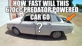 S3 E21. How fast will this 670 cc predator V twin powered Renault go?...  Faster than you think