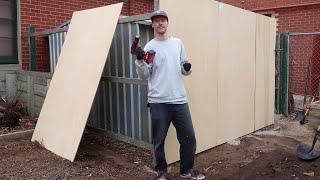 Building A DIY Street Art Wall  out the back of my art studio in West Melbourne Australia