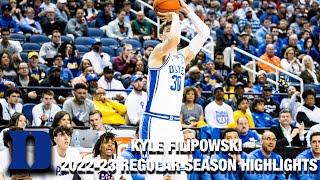 Kyle Filipowski 2022-23 Regular Season Highlights  Duke Center