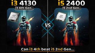 intel Core i3 4130 vs i5 2400  4th Gen... i3 vs 2nd Gen... i5 - Test in 2023  10+ Games Tested