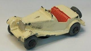 Matchbox restoration MG Midget nr 19 diecast car driver copy casting