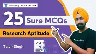 25 Sure MCQs Research Aptitude  Talvir Singh  NTA UGC NET