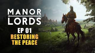 MANOR LORDS  EP01 - THE PERFECT START Early Access Lets Play - Medieval City Builder