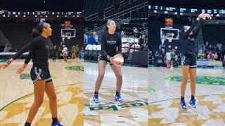 A’JA WILSON IMPRESSIVE WORKOUT & SHOOTING DRILLS ROUTINE HOW WNBA TRAIN