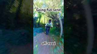 Riding fast like Bruce Willis                    #euc #extremesports #electricunicycle #offroad