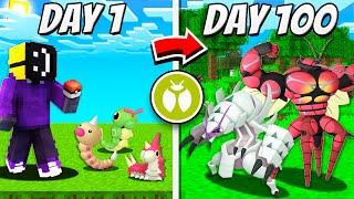 Spending 100 days in Pixelmon using only Bug Type Pokemon #shorts