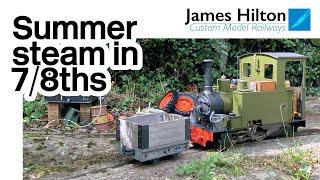 Summer Steam in 78ths - Dyfrdwy Tramway in the garden