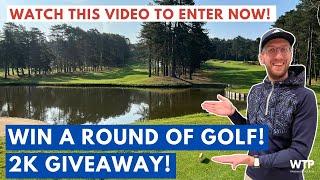 CELEBRATING 2000 SUBSCRIBERS WITH A 2K GOLF GIVEAWAY Win a Free Round of Golf