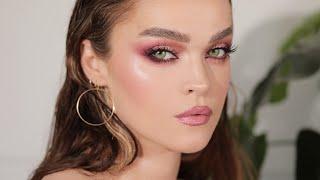 Raindrops - Cherry Pink Make-up Look perfect for green eyes