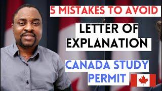 How To Write LETTER OF EXPLANATION For CANADA STUDY PERMIT in 2024 95% APPROVAL RATE