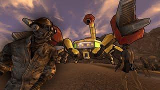 How Many Lobotomites Does It Take To Kill The Giant ROBO Scorpion?   Fallout New Vegas NPC Battles