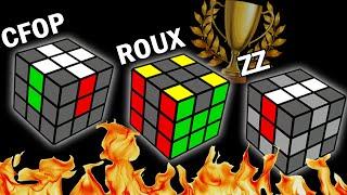 The BEST Speedcubing Method? CFOPROUXZZ Comparison