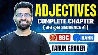 Adjectives  English Grammar for CET SSC CGL CPO CHSL CDS  SBIIBPS POClerk  Tarun Grover