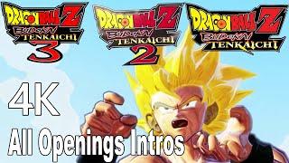 Dragon Ball Z Budokai Tenkaichi All Openings Intros 4K