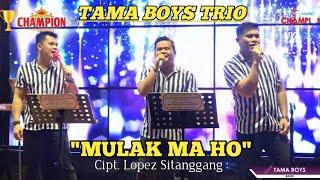 TAMA BOYS TRIO - MULAK MA HO Cipt. Lopez Sitanggang  LIVE IN CHAMPION CAFE MEDAN