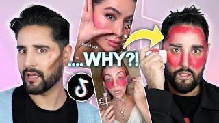 Testing Weird But Kind Of Genius Viral TikTok Makeup  Skincare Hacks  The Welsh Twins