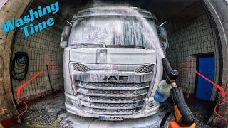   POV Truck Washing Time   DAF XG  ASMR 