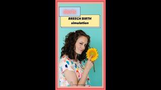 Breech BIRTH simulation    Dr. Jennifer Lincoln #shorts