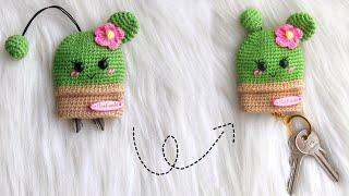 Amigurumi  Cactus Keychain tutorial 