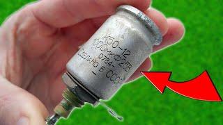 COOL IDEA WHAT can be made from OLD CAPACITORS