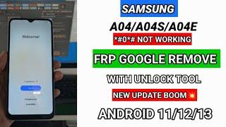 a04e frp bypass  samsung a04a04sa04e frp bypass  frp remove by unlock tool  android 1112 